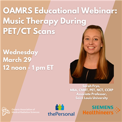 March Webinar: Music Therapy During PET/CT Scans