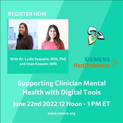 Supporting Clinician Mental Health Using Digital Tools